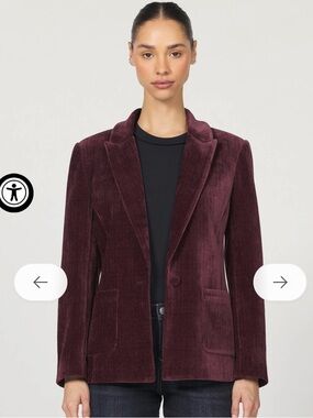 NWT Dear John Women's Corduroy Blazer in Fig